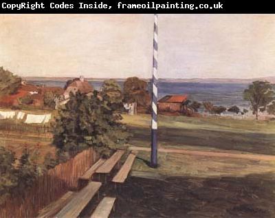 Leibl, Wilhelm Landscape with Flagpole (mk09)